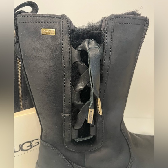 UGG SUVI WATERPROOF COLD RATED -32C/-26F SUEDE BOOTS BLACK US 6 /UK 4.5/EU 37 - Picture 7 of 15